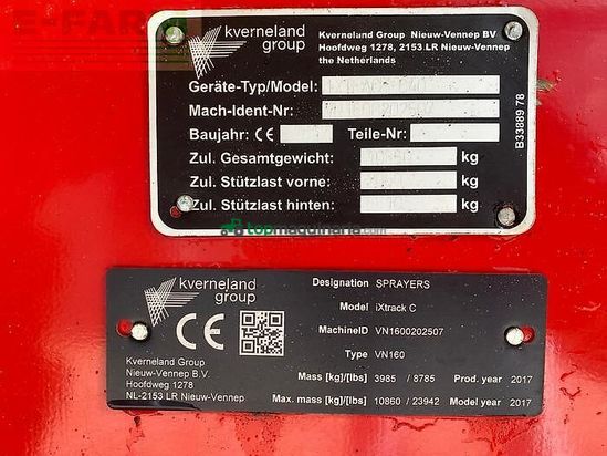 Atomizador - Kverneland - ixtrack c40