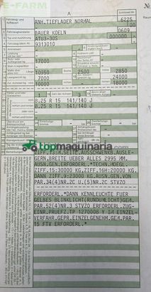 Remolqu agrícola -  - bauer atu3-30s