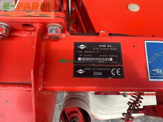 Cortacésped manual - Kuhn - gmd 802f-ff frontmähwerk