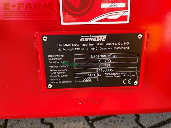 Cosechadora - arrancadora de patata - Grimme - sl 716 - rental