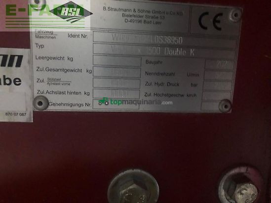 Remolqu esparcidor - Strautmann - doublek 1500