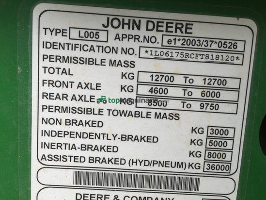 Tractor agrícola - John Deere - 6175R