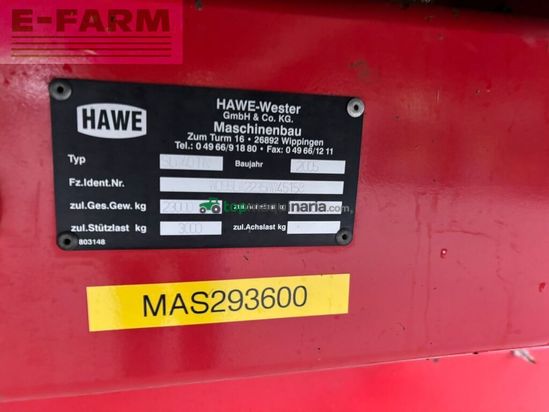 Remolqu agrícola -  - slw 40 tn hawe mit bergmann brücke