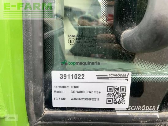 Tractor agrícola - Fendt - 930 vario gen7 profi plus