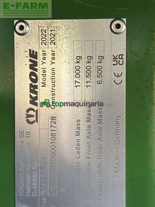 Cortacésped manual - Krone - big m 450 cv (stufe v) (bm105-24)