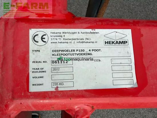 Cultivador - Hekamp - diepwoeler p150 4 poot