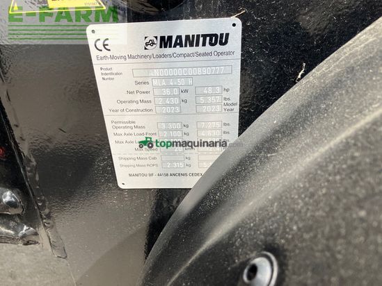 Minicargadora - Manitou - manitou mla 4-50
