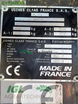 Empacadora gigant - Claas - quadrant 5200 fc