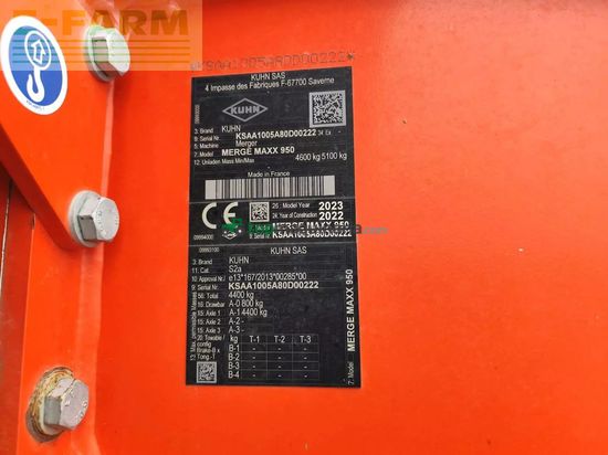 Rastrillo - Kuhn - mergemaxx 950