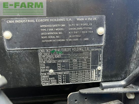 Tractor agrícola - New Holland - t7. 270 **kundenauftrag**