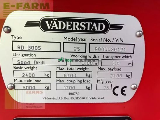 Sembradora - Väderstad - rapid rd 300 s