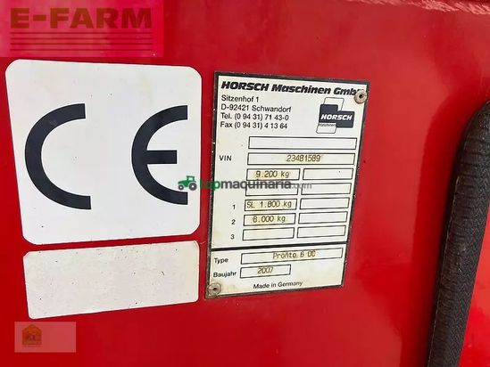 Combinado de siembra - Horsch - pronto 6 dc *befüllschnecke*