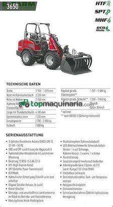Minicargadora - Schaffer - 3650 black edition