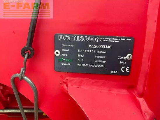 Cortacésped manual - Pöttinger - eurocat 311 classic