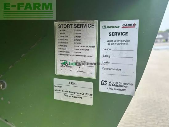 Empacadora gigant - Krone - cf155 xc extreme