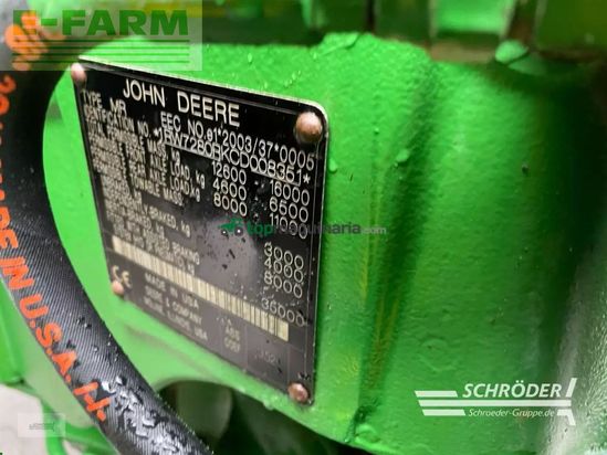Tractor agrícola - John Deere - 7280 r autopower