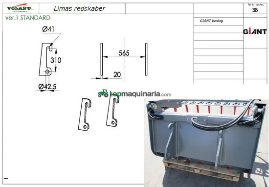 Minicargadora - Giant - pallegafler
