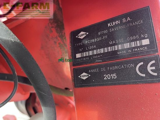 Cortacésped manual - Kuhn - fc 283 lift control