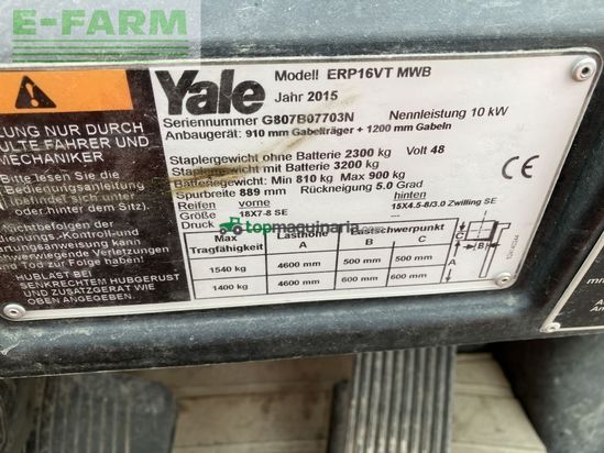 Elevadora - Yale - erp 16vt