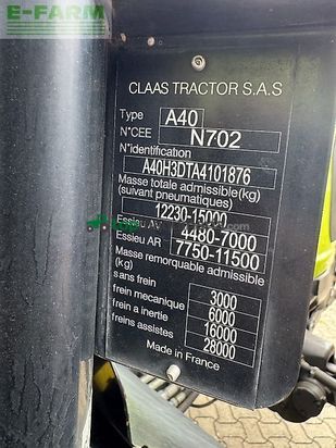 Tractor agrícola - Claas - axion 870