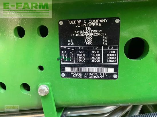 Tractor agrícola - John Deere - 6r250 *garantieverlängerung*