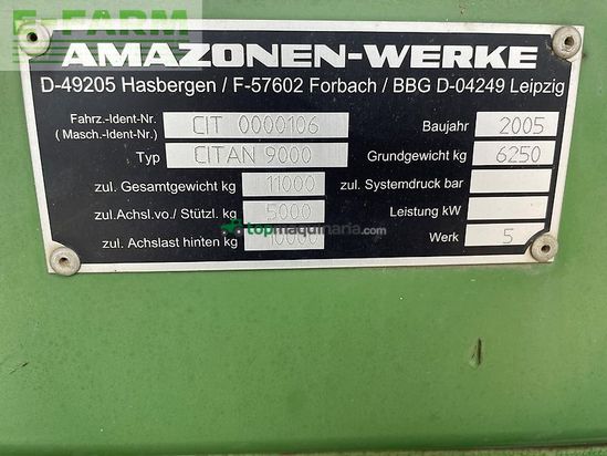 Sembradora - Amazone - citan 9000