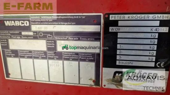 Remolqu agrícola - Kröger - taw 30
