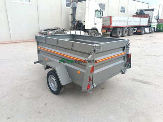Remolque basculante por inercia con cabrestante 2000x1300x700