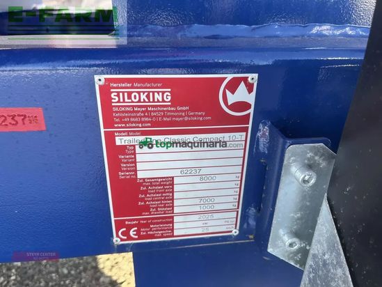 Remolqu esparcidor - Siloking - trailedline classic compact 10-t