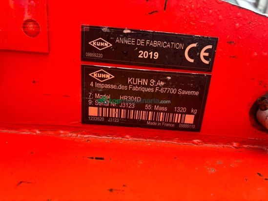 Grada de disco - Kuhn - hr 304 mit hubbock