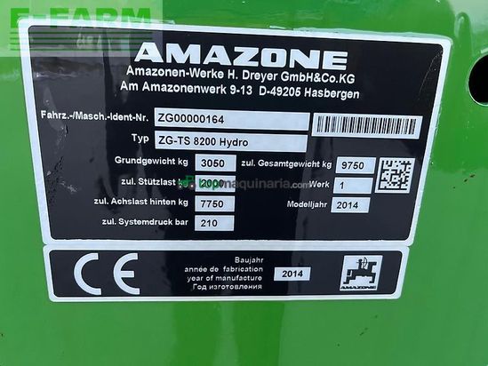 Esparcidor - Amazone - zg-ts 8200 hydro profis