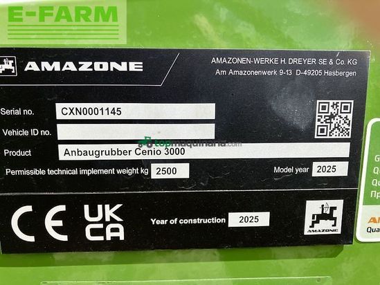 Cultivador - Amazone - cenio 3000 super