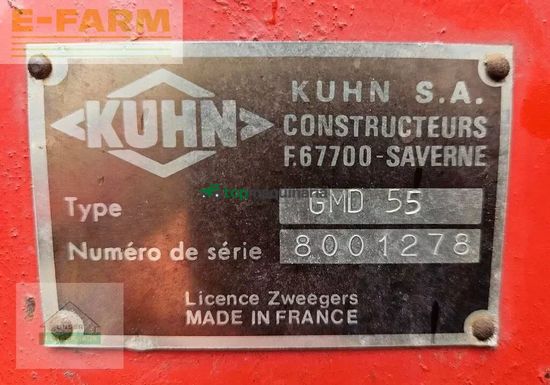 Cortacésped manual - Kuhn - mähwerk gmd 55