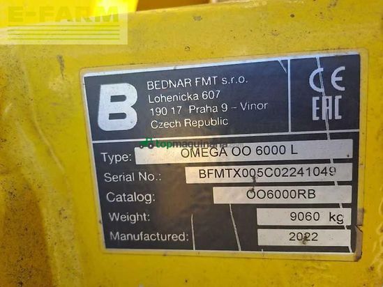 Sembradora -  - bednar omega oo 6000