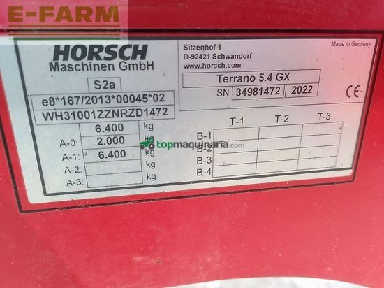 Cultivador - Horsch - terrano 5.4 gx