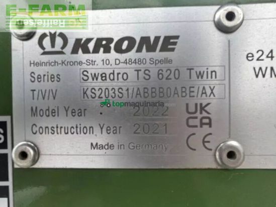 Rastrillo - Krone - swadro ts 620 twin