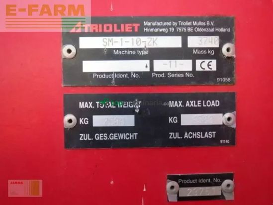 Remolqu esparcidor - Trioliet - solomix 1 1000 zk