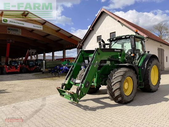Tractor agrícola - John Deere - 6215 r mit frontlader