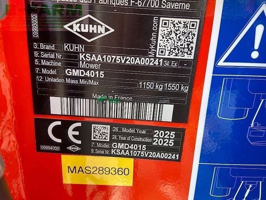 Cortacésped manual - Kuhn - gmd4015