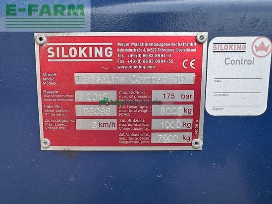 Remolqu esparcidor - Siloking - trailedline compact 10 t