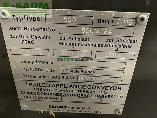 Cosechadora de Cereal - Claas - evion 430