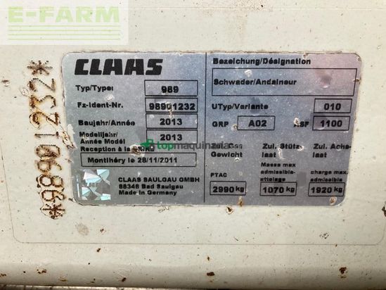 Henificador - Claas - USED LINER 3100