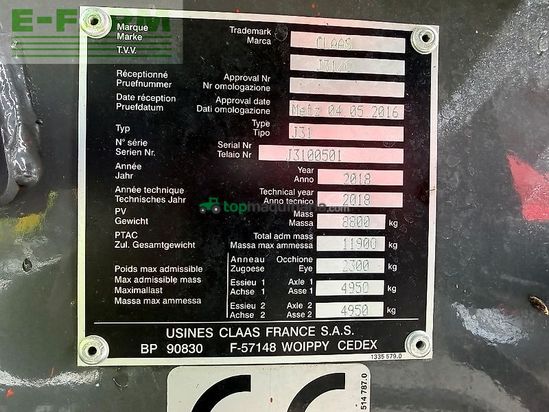 Empacadora gigant - Claas - quadrant 5200 fc