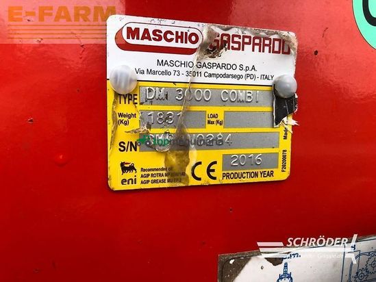 Grada rotativa - Maschio - gaspardo dm 3000 combi