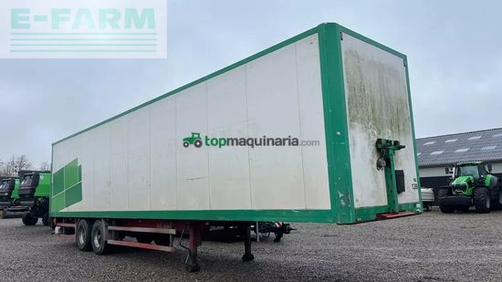 Remolqu agrícola -  - box trailer med læsserampe i bag