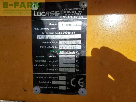 Remolqu esparcidor - Lucas - qualimix 20 plus pro 200