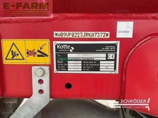 Cuba de purin - Kotte - vt 18300