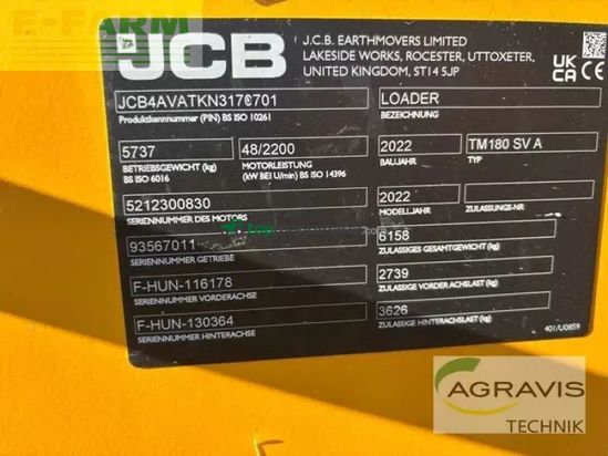 Minicargadora - JCB - tm 180 agri stufe v