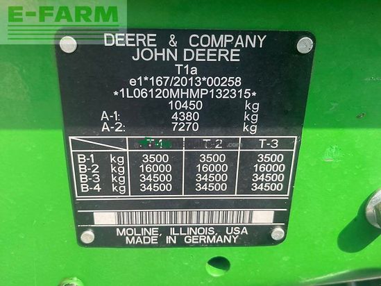 Tractor agrícola - John Deere - 6120m
