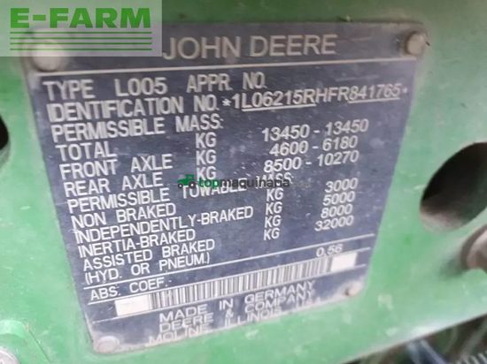 Tractor agrícola - John Deere - 6215r # pto